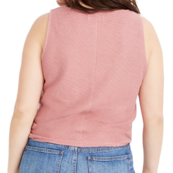 Madewell Texture & Thread Button-Front Tank Top - Picture 3 of 7